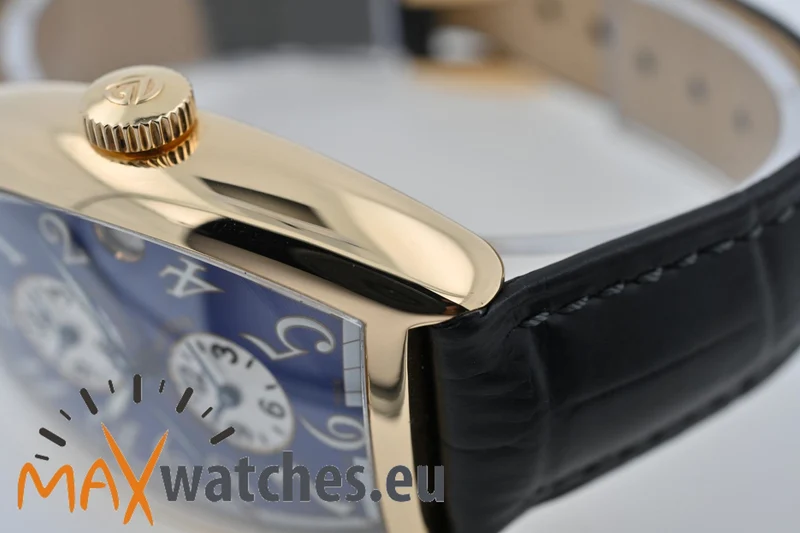 Franck Muller Master Banker 18k Roségold Rose Gold Blue Dial 80g