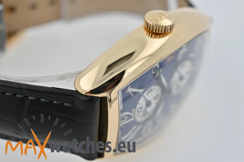 Franck Muller Master Banker 18k Roségold Rose Gold Blue Dial 80g