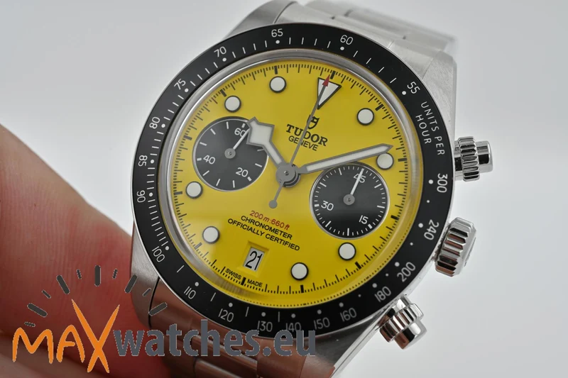 Tudor Heritage Black Bay Chronograph 39mm 79310N Bumblebee Yellow