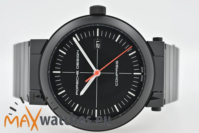 Porsche Design Kompass Uhr Compass Black PVD P6520 Limited to 911