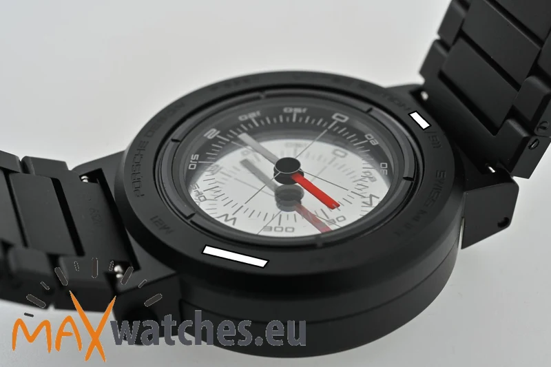 Porsche Design Kompass Uhr Compass Black PVD P6520 Limited to 911