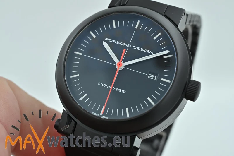 Porsche Design Kompass Uhr Compass Black PVD P6520 Limited to 911