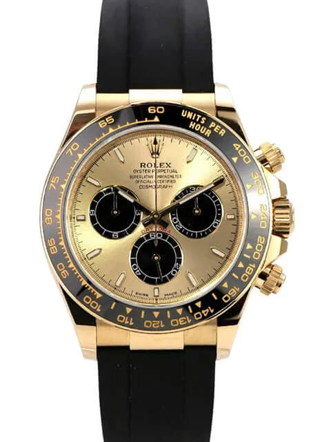 Rolex Daytona 126518LN Gelbgold Oysterflex Champagner