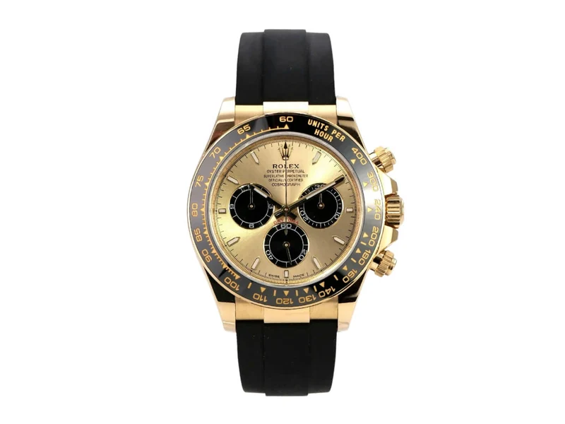 Rolex Daytona 126518LN Gelbgold Oysterflex Champagner