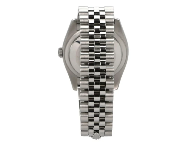 Rolex Datejust 36 Edelstahl Weißgold 116234 Schwarz J Diamant Jubile-Band