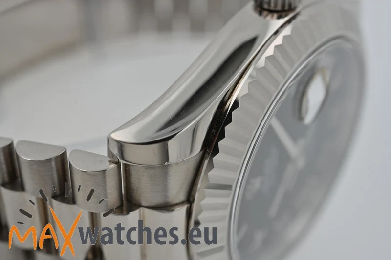 Rolex Oyster Perpetual Day Date II 40mm18k White Gold Weißgold 218239 LC200