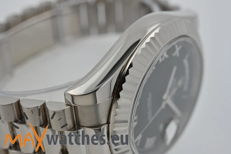 Rolex Oyster Perpetual Day Date II 40mm18k White Gold Weißgold 218239 LC200