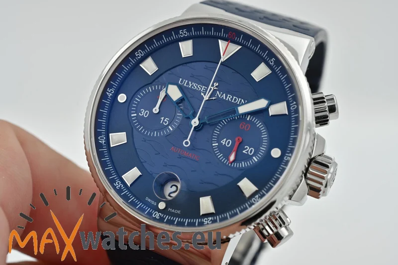 Ulysse Nardin Marine Chronometer Chronograph Limited Edition Blue Seal 353-68