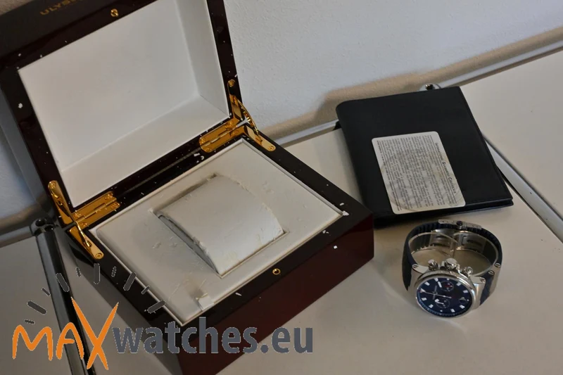 Ulysse Nardin Marine Chronometer Chronograph Limited Edition Blue Seal 353-68