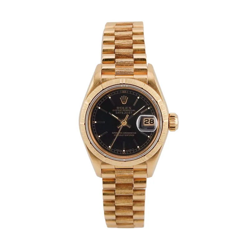 Rolex Lady-Datejust 26 Gelbgold 69278 "Borke"- 1991