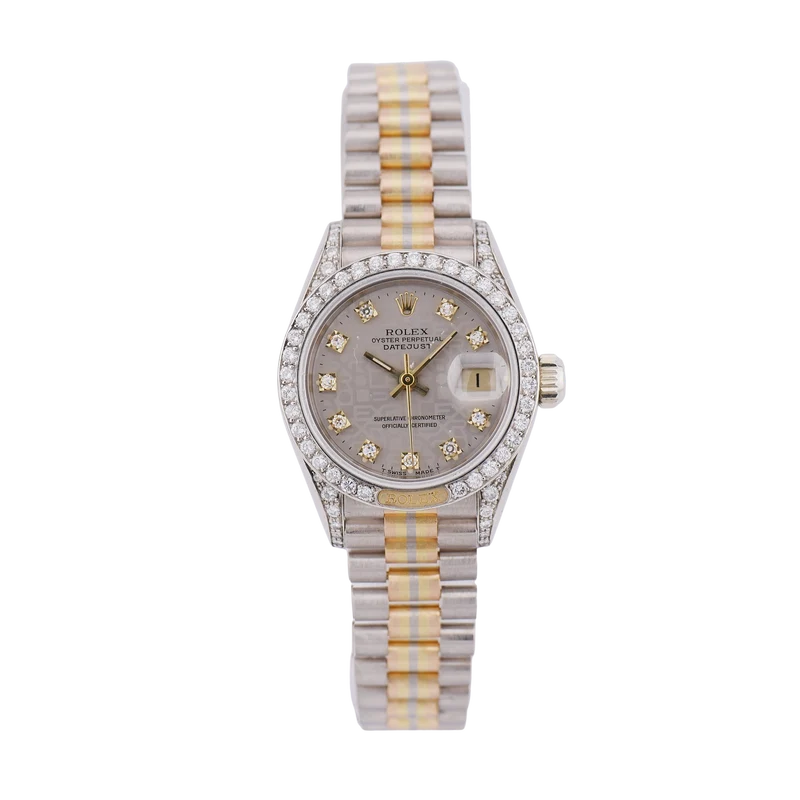 Rolex Lady-Datejust 26 Tridor Dreifarbgold 69159 - 1986 "Factory Setting"