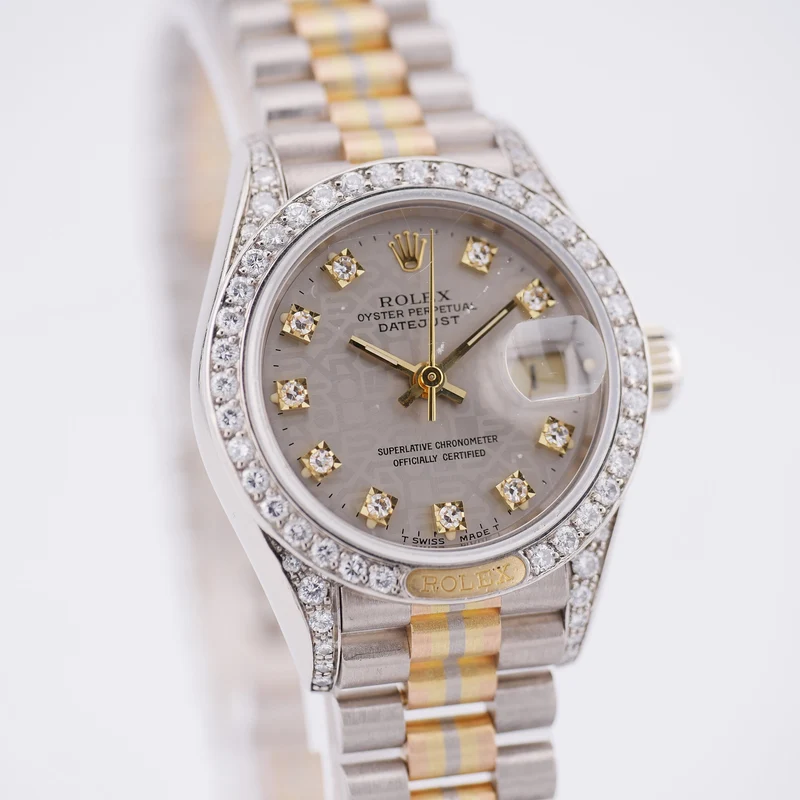 Rolex Lady-Datejust 26 Tridor Dreifarbgold 69159 - 1986 "Factory Setting"