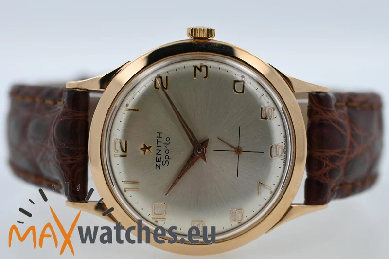 Zenith Classic Vintage Manual Wind Sporto 18k Rose Gold 33g