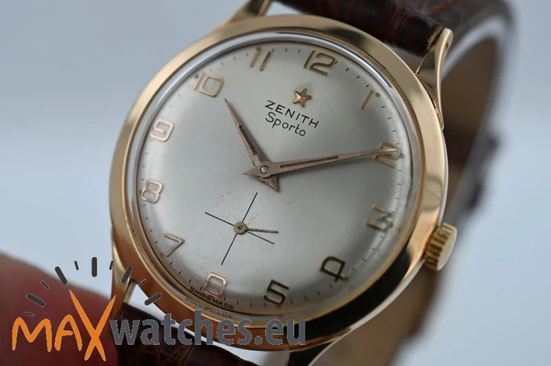 Zenith Classic Vintage Manual Wind Sporto 18k Rose Gold 33g