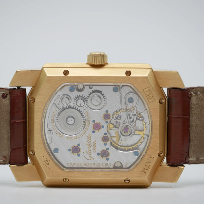 Glashütte Original Senator Karrée Ewiger Kalender Roségold 1845
