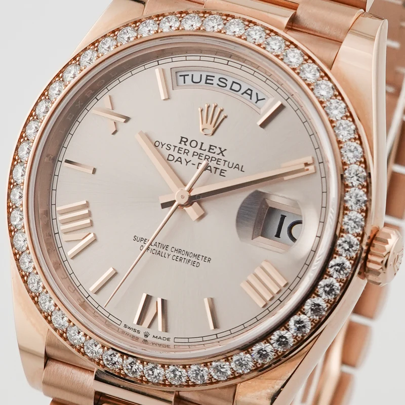 Rolex Day-Date 40 Roségold 228345RBR "Factory Setting" - 2022