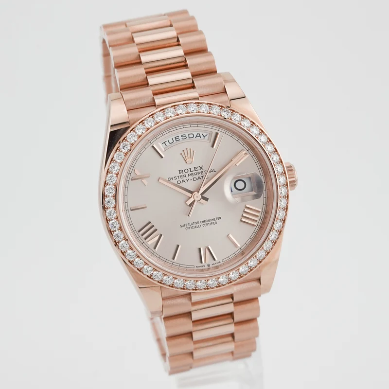Rolex Day-Date 40 Roségold 228345RBR "Factory Setting" - 2022