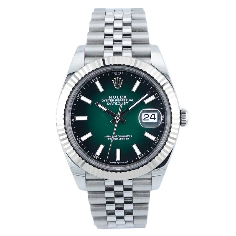 Rolex Datejust 41 "Grün ombré" Stahl 126334 - 2026