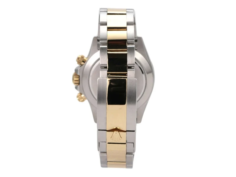 Rolex Daytona Edelstahl Gelbgold 116503 Dunkles Perlmutt Diamant
