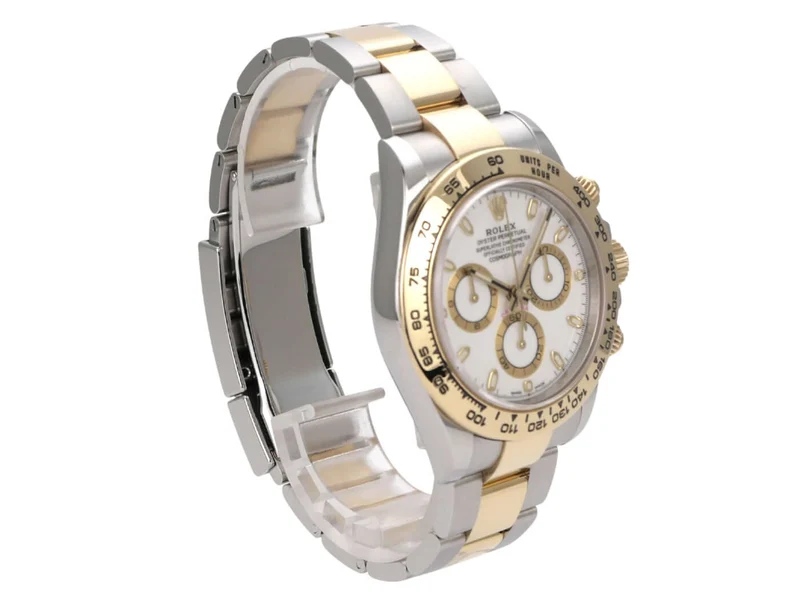 Rolex Daytona Edelstahl Gelbgold 116503 Weiss