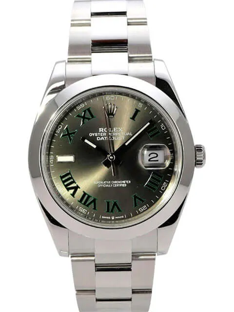 Rolex Datejust 41 Edelstahl 126300 Rhodium Römisch