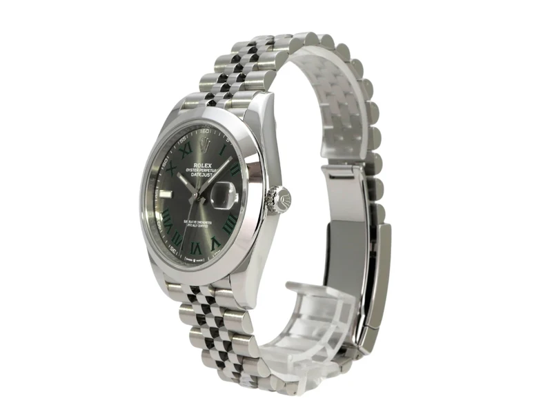 Rolex Datejust 41 Edelstahl 126300 Rhodium Römisch Jubile-Band