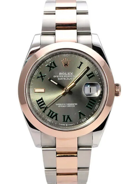 Rolex Datejust 41 Edelstahl Everose-Gold 126301 Slate Römisch