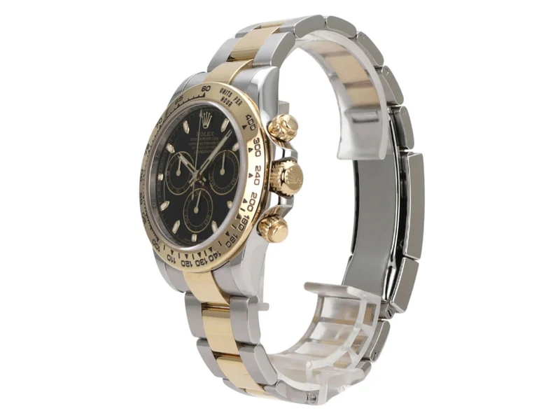 Rolex Daytona Edelstahl Gelbgold 116503 Schwarz