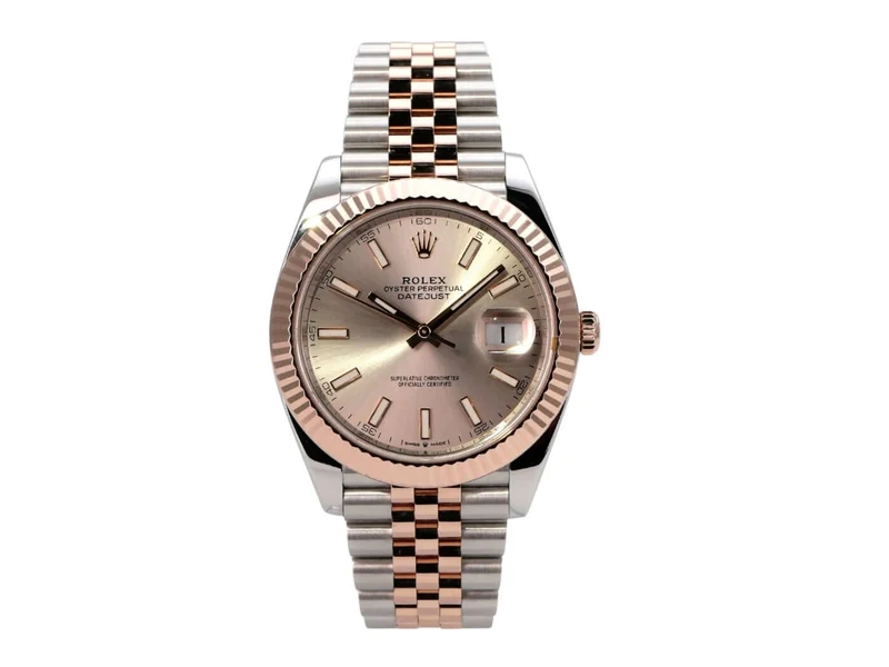 Rolex Datejust 41 Edelstahl Everose-Gold 126331 Sundust Jubile-Band