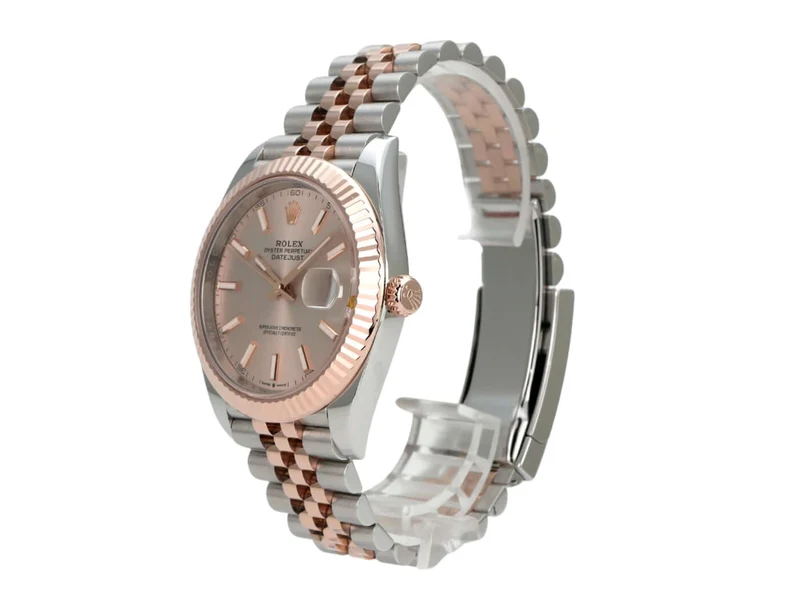 Rolex Datejust 41 Edelstahl Everose-Gold 126331 Sundust Jubile-Band