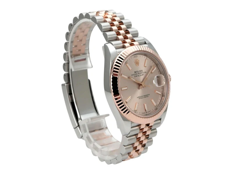 Rolex Datejust 41 Edelstahl Everose-Gold 126331 Sundust Jubile-Band