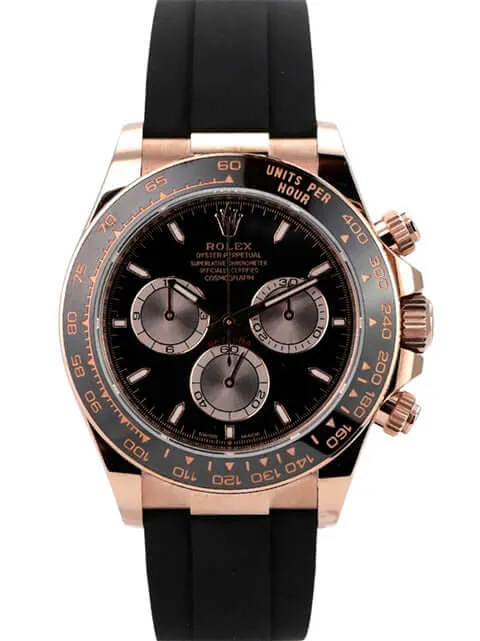Rolex Daytona Everose-Gold 126515LN Schwarz Oysterflex