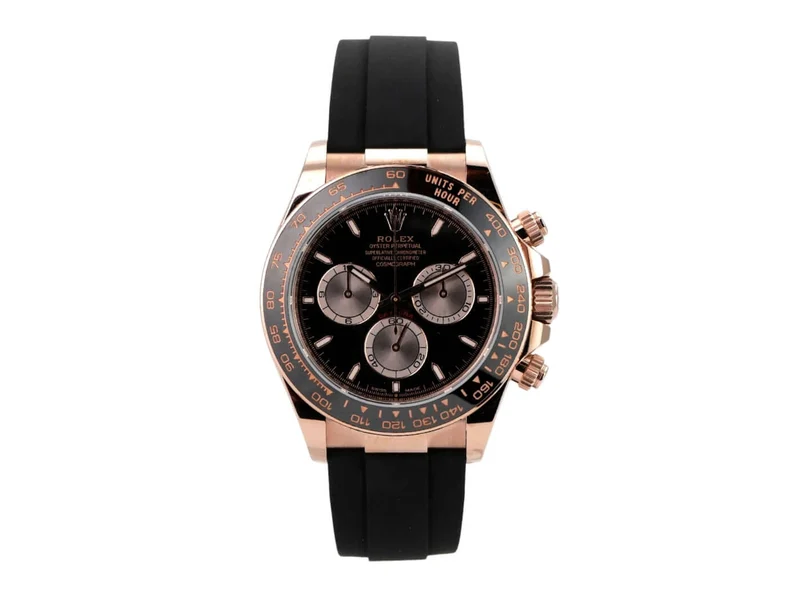 Rolex Daytona Everose-Gold 126515LN Schwarz Oysterflex