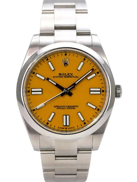 Rolex Oyster Perpetual 41 Ref. 124300 Gelb