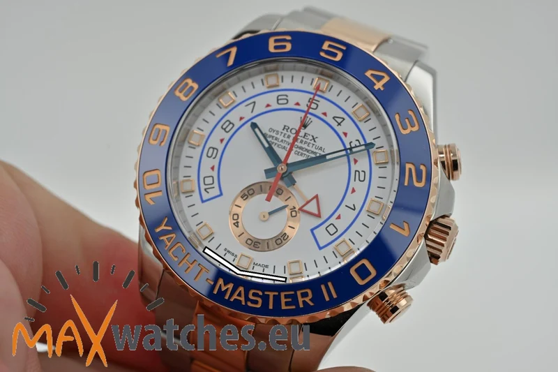Rolex Yacht Master II 2 Chronograph Steel Rose Gold 116681 LC100 Rolex Service 08/2025