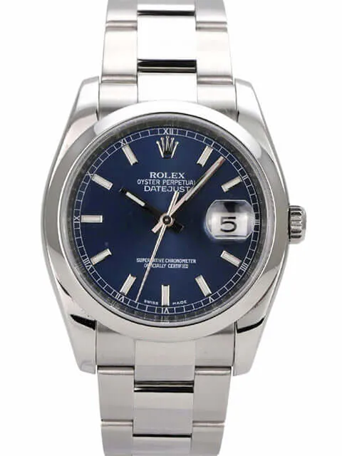 Rolex Datejust 36 Edelstahl 116200 Blau