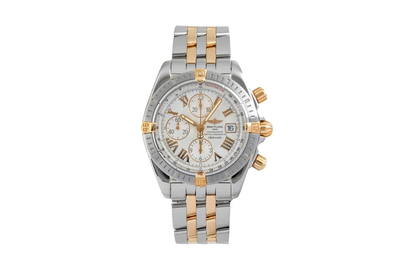 Breitling Chronomat chronograph steel / gold automatic men's watch B13356 [2605636]