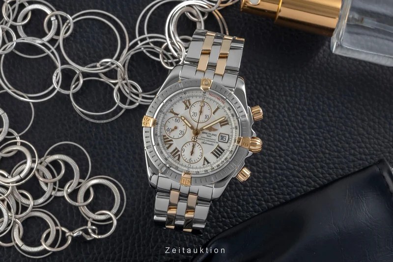 Breitling Chronomat chronograph steel / gold automatic men's watch B13356 [2605636]