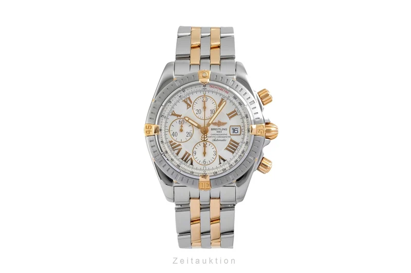 Breitling Chronomat chronograph steel / gold automatic men's watch B13356 [2605636]