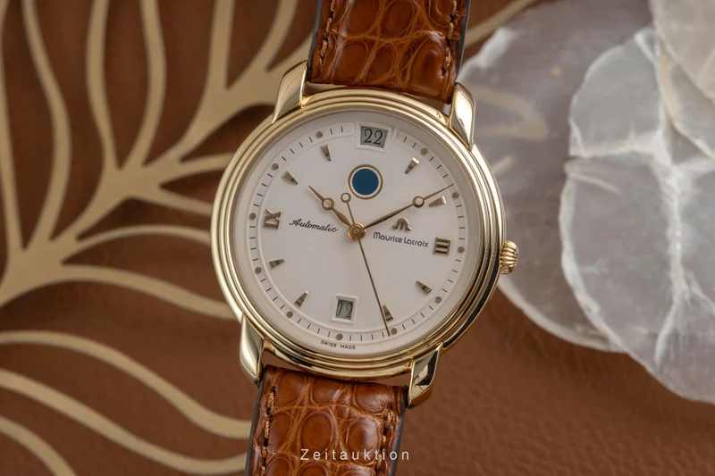 Maurice Lacroix GMT gilt-brass automatic men's watch 29399-5309 [2605501]