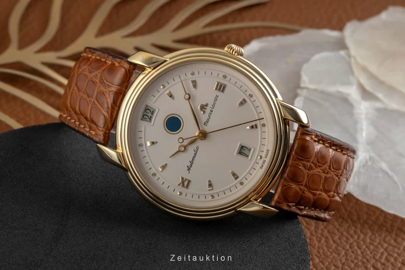 Maurice Lacroix GMT gilt-brass automatic men's watch 29399-5309 [2605501]