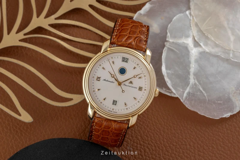 Maurice Lacroix GMT gilt-brass automatic men's watch 29399-5309 [2605501]