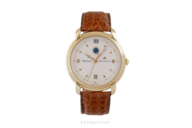 Maurice Lacroix GMT gilt-brass automatic men's watch 29399-5309 [2605501]