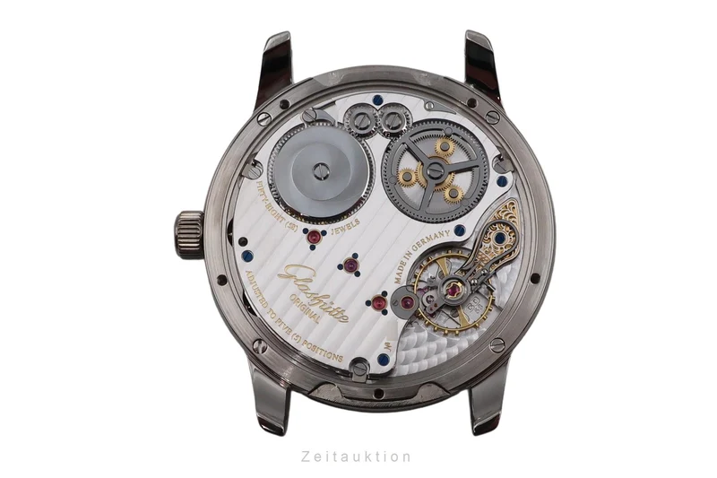 Glashütte Senator 18 ct white gold manual winding men's watch 1-58-01-01-04-04 [2605713]