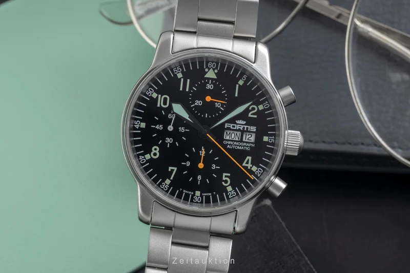 Fortis Flieger Chronograph chronograph steel automatic men's watch 597.10.141 [2605773]