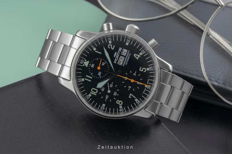 Fortis Flieger Chronograph chronograph steel automatic men's watch 597.10.141 [2605773]