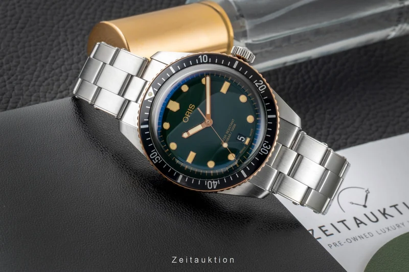 Oris Divers steel / bronze automatic men's watch 01 733 7707 4357-07 8 20 18 LP: 2650EUR [2605865]