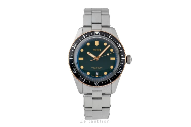 Oris Divers steel / bronze automatic men's watch 01 733 7707 4357-07 8 20 18 LP: 2650EUR [2605865]