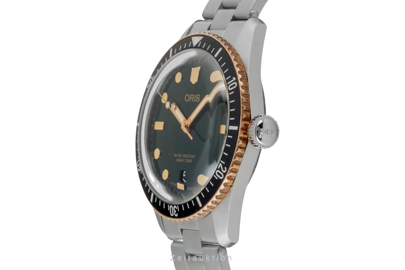 Oris Divers steel / bronze automatic men's watch 01 733 7707 4357-07 8 20 18 LP: 2650EUR [2605865]