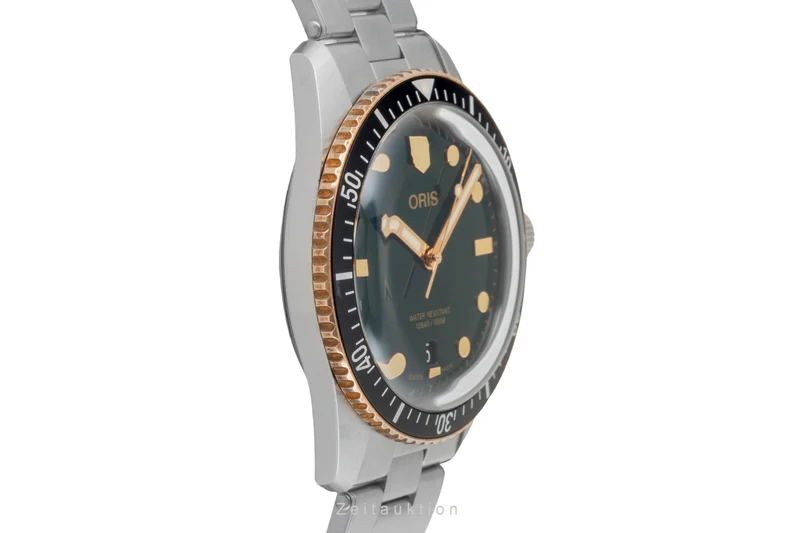 Oris Divers steel / bronze automatic men's watch 01 733 7707 4357-07 8 20 18 LP: 2650EUR [2605865]